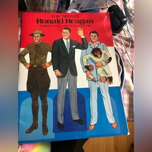 Ronald Reagan paper doll cutout book